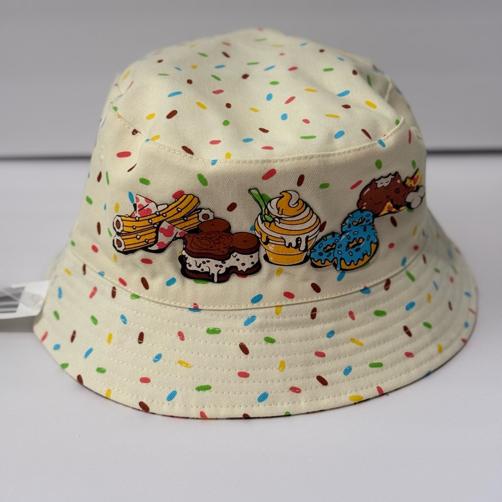 Disney Bucket Hat Mickey Mouse Parks Food Icons Spirit Jersey Reversible Hat